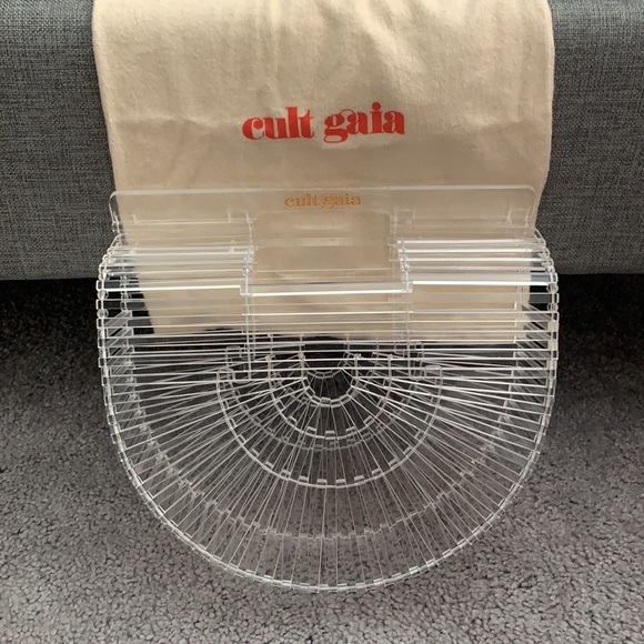 Cult Gaia clear/acrylic top handle clutch - Picture 2 of 6